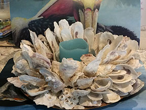 oyster shell centerpiece